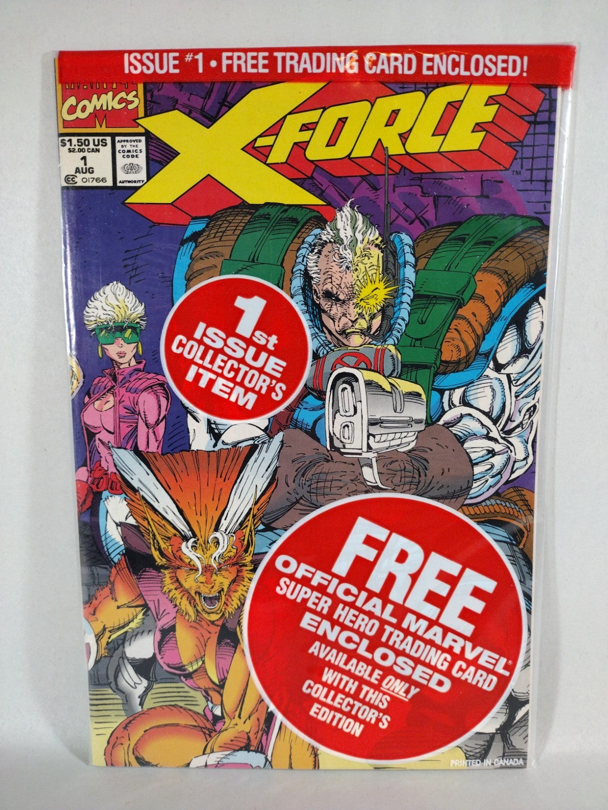 X-Force Marvel Comic Lot #1 1 2nd Gold 2-4 Spider-Man #16 Marvel Age #102 VF+