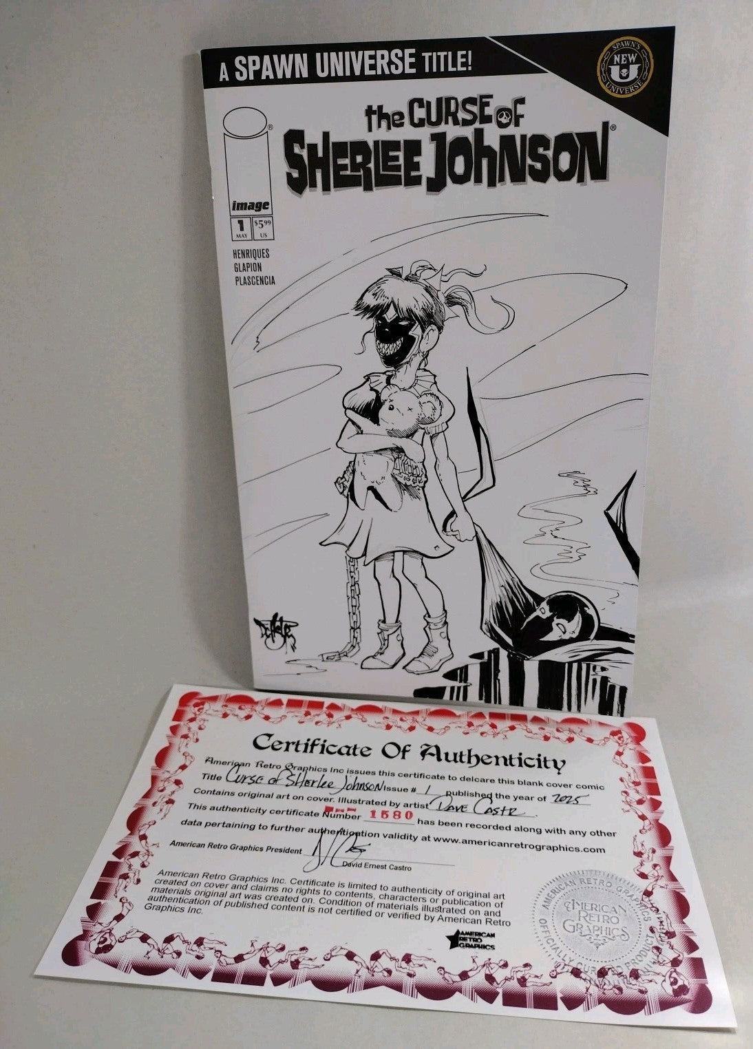 Curse Of Sherlee Johnson #1 Image 2025 Comic Sketch Variant Cover W Original Art