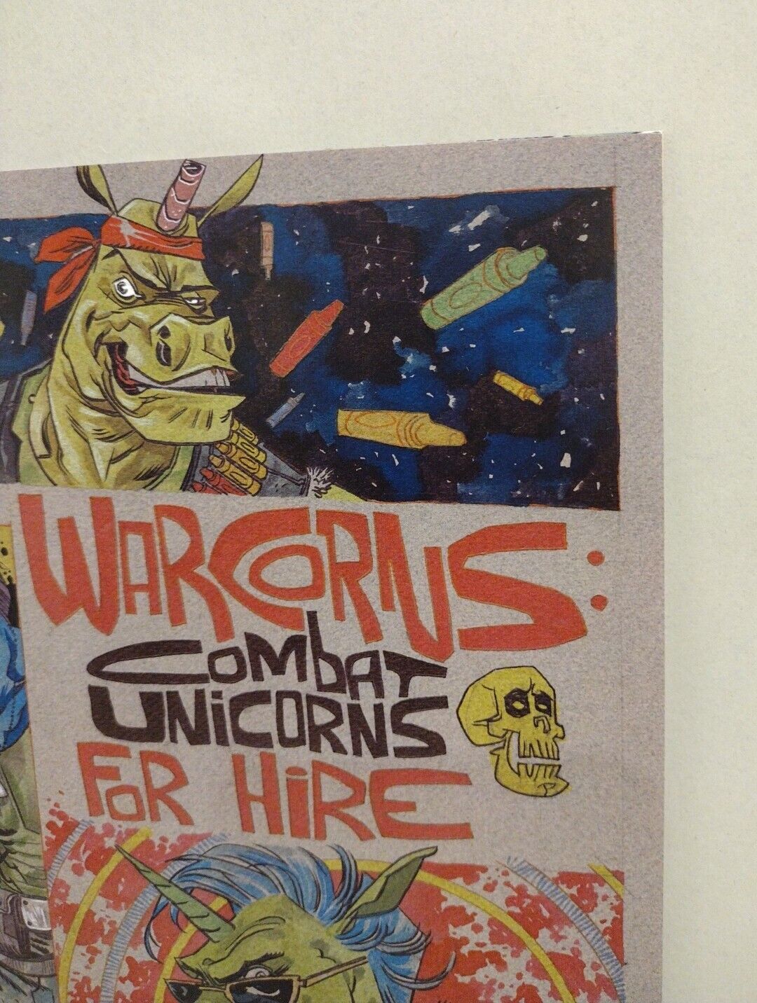 Warcorns Combat Unicorns For Hire #1 Source Point 2019 Comic Signed Garrett Gun 