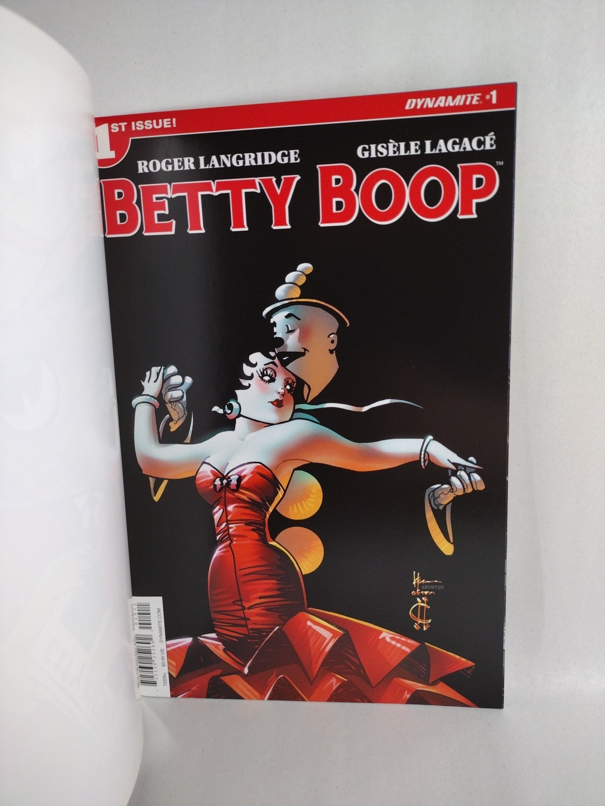 Betty Boop #1 (2016) Dynamite Sketch Cover Variant W Original Dave Castr Art