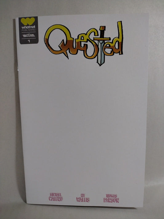 QUESTED 1 (2022) Whatnot Massive Blank Sketch Cover Comic Calero Wallis NM