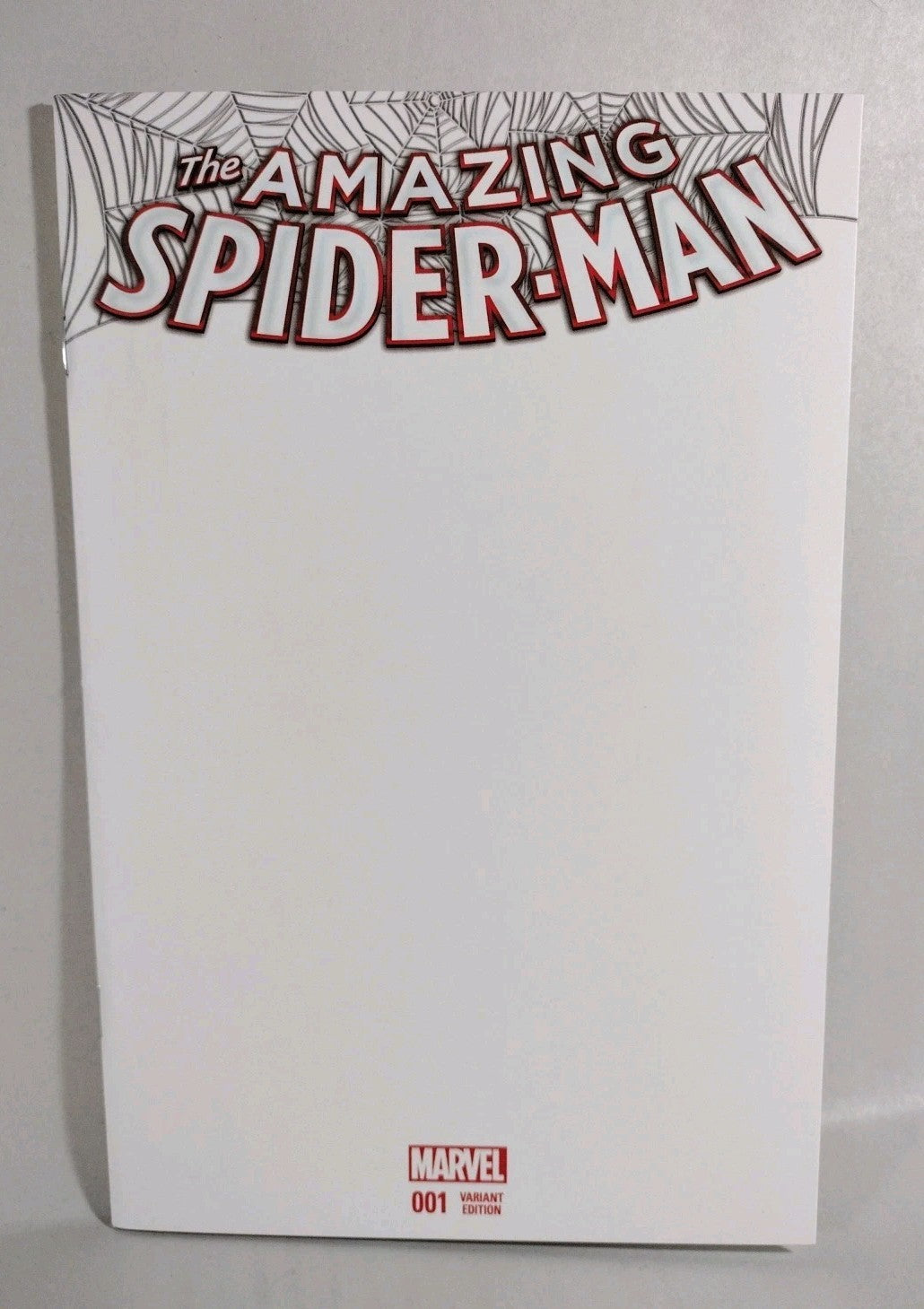 Amazing Spider-Man #1 (2015) Marvel Blank Sketch Variant Cover Comic NM