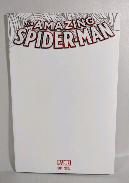 Amazing Spider-Man #1 (2015) Marvel Blank Sketch Variant Cover Comic NM