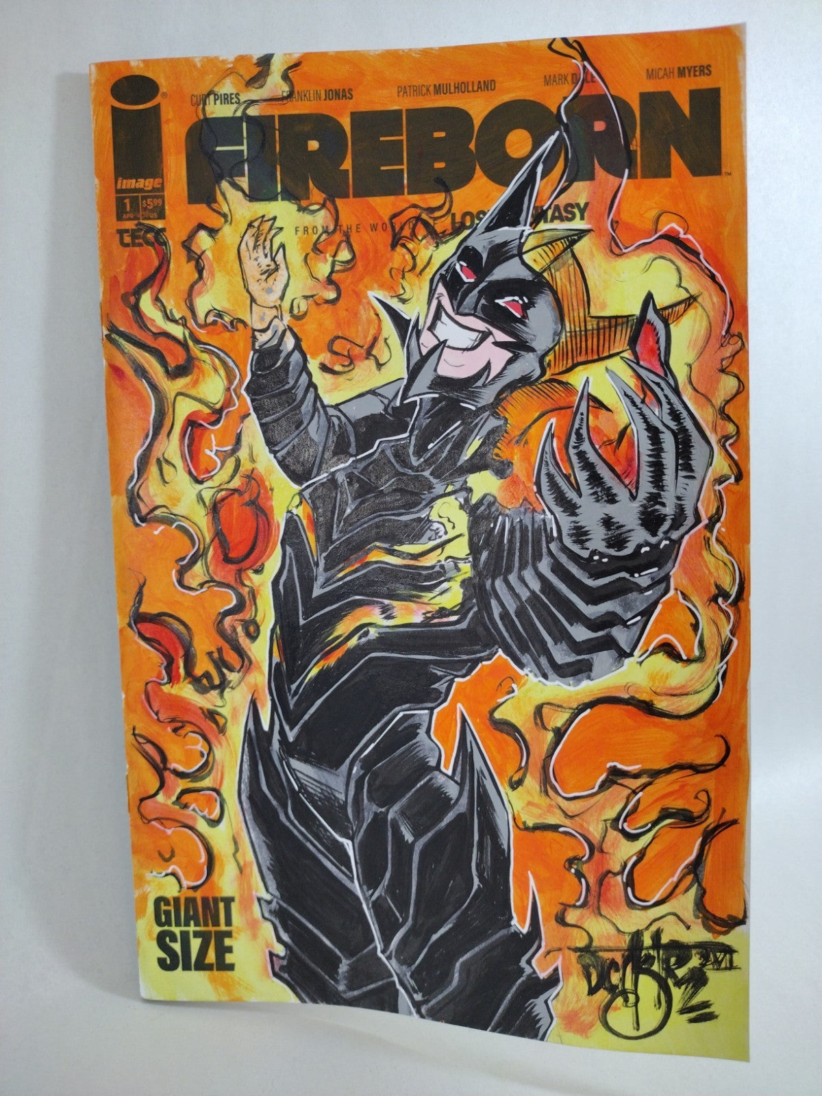Fireborn #1 (2026) Image Comic Sketch Variant Cover W Original Dave Castr Art