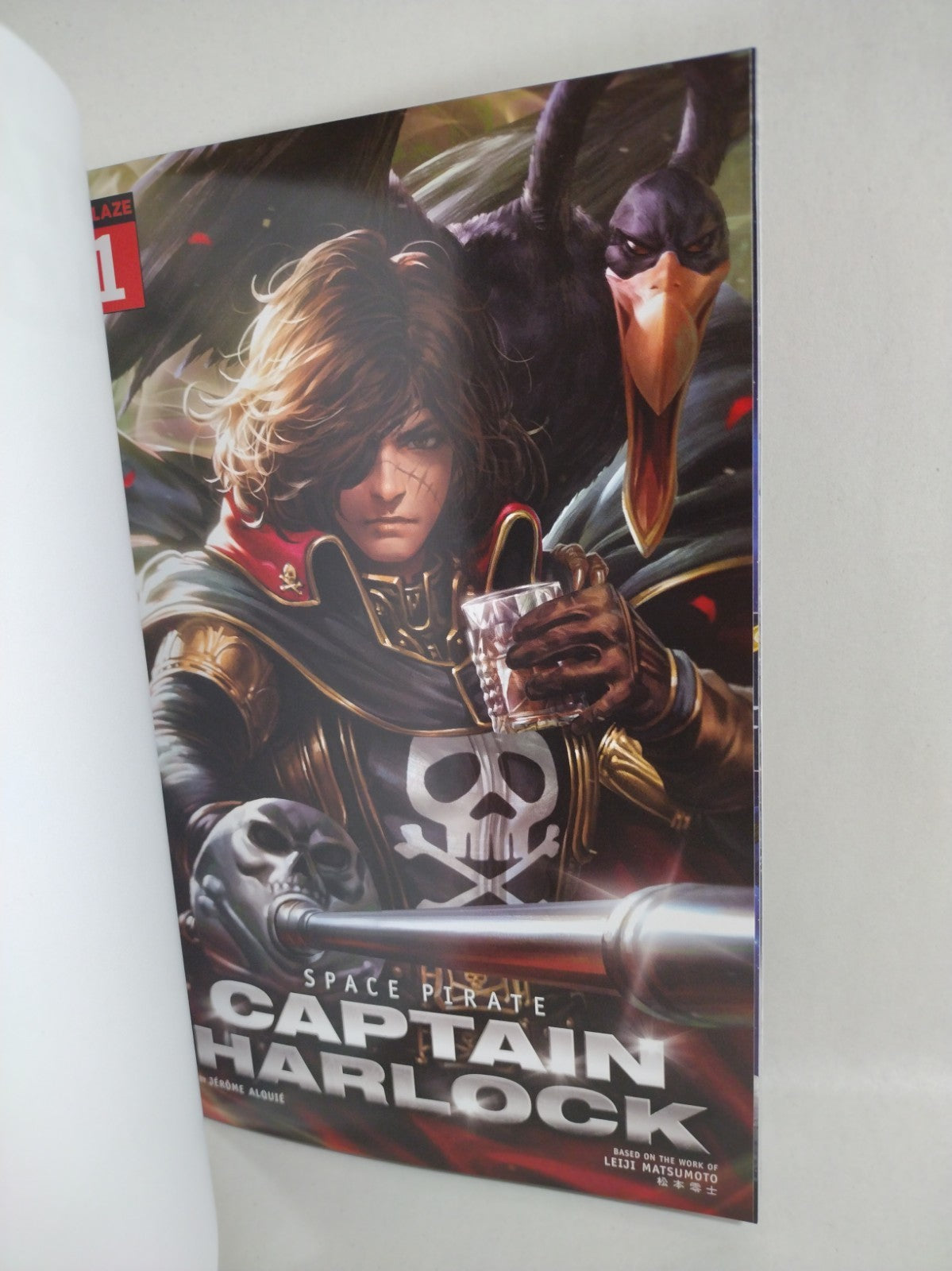 Captain Harlock Space Pirate 1 (2021) Ablaze Blank Sketch Variant Cover Comic NM