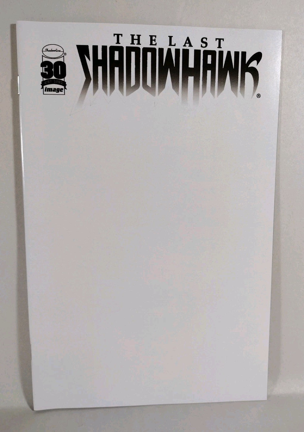 LAST SHADOWHAWK #1 (2022) Image Comic Blank Gloss Error Variant Cvr G NM