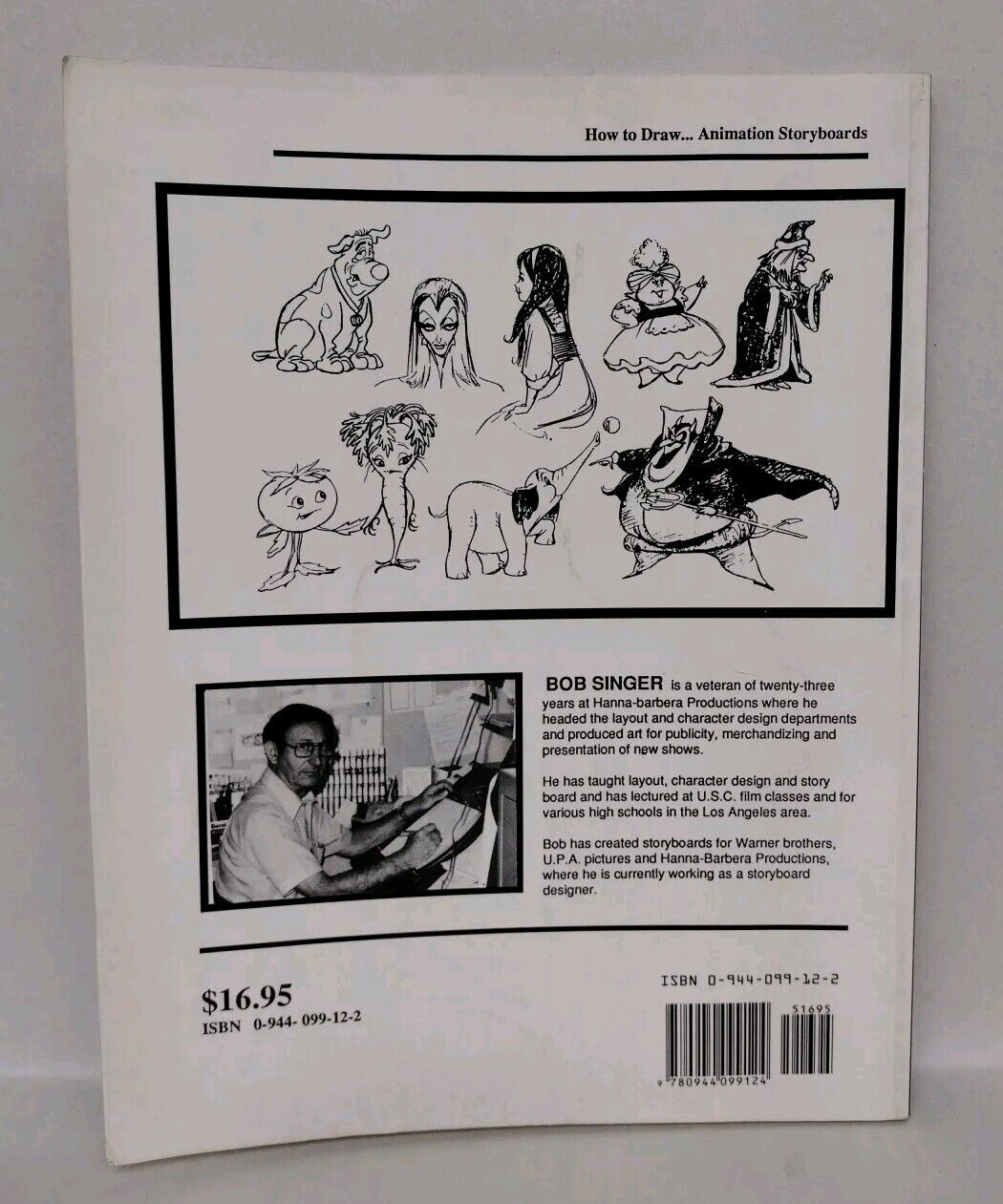 Bill Barry Presents How To Draw Animation Storyboards (1992) Bob Singer SC