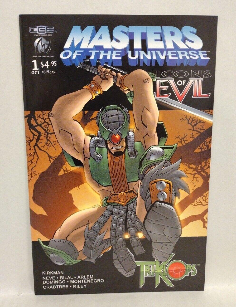 Masters Of The Universe (2003) Icons Of Evil Comic Lot Set Mer-man Triklops Snak