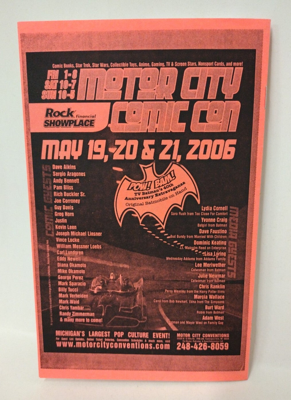 Motor City Comic Con 2005 Program 5x Signed Al Feldstein Locke Kaniuga Pulido +