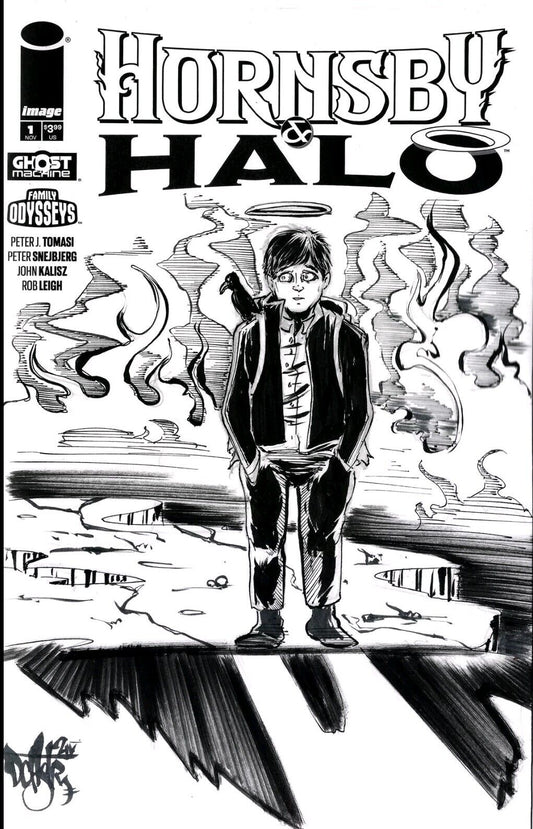 Hornsby & Halo 1 (2024) Ghost Machine Sketch Cover Var W Original Dave Castr Art
