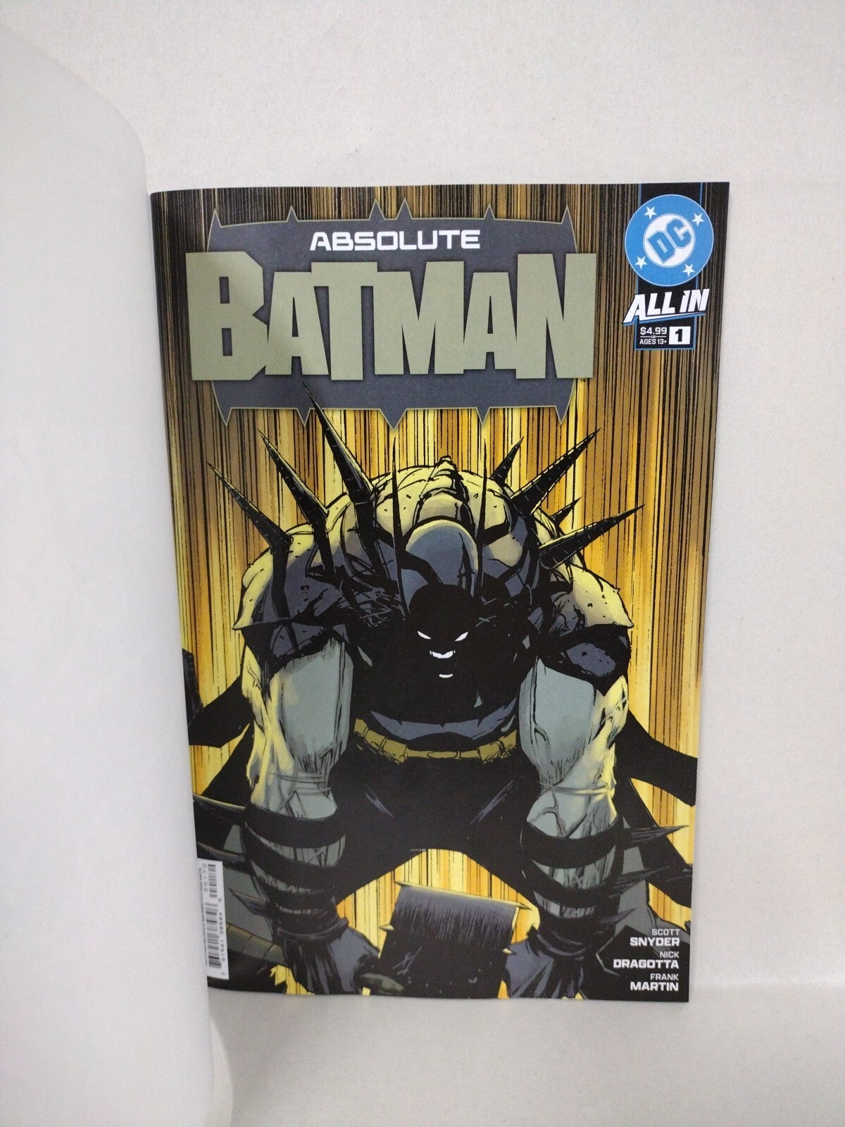 Absolute Batman 1 (2024) DC Comic Sketch 4th Variant Cover W Original DCastr Art