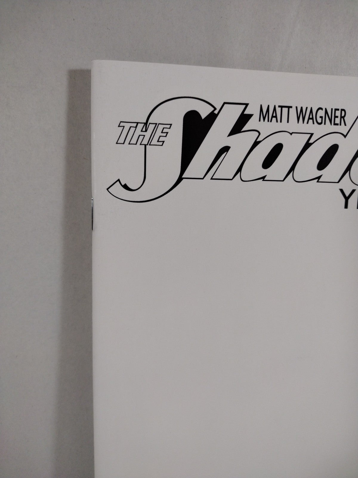 Shadow: Year One 2 (2013) Dynamite Blank Sketch Variant Cover Comic Wagner VF-NM