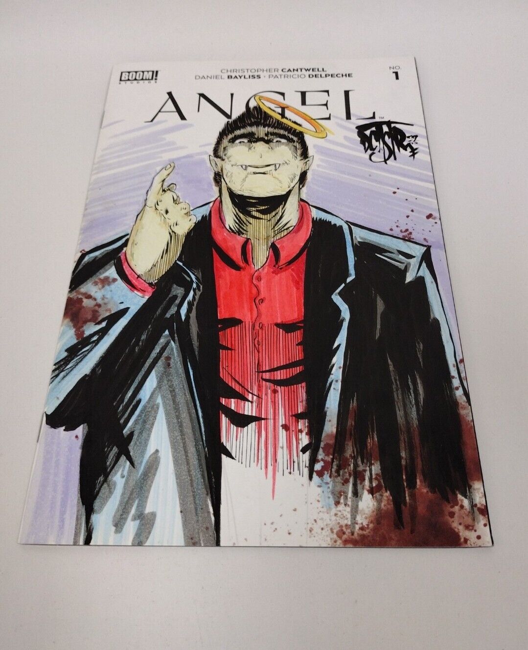 Angel #1 (2022) Blank Cover Comic w Original Art Dcastr 