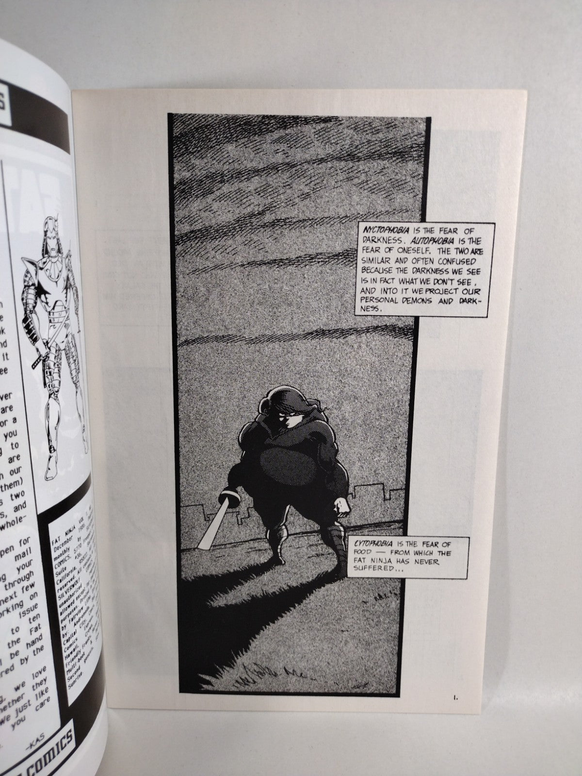 Fat Ninja (1986) Complete Silverwolf Comic Set #1 2 3 4 5 Gary Amaro VG-VF