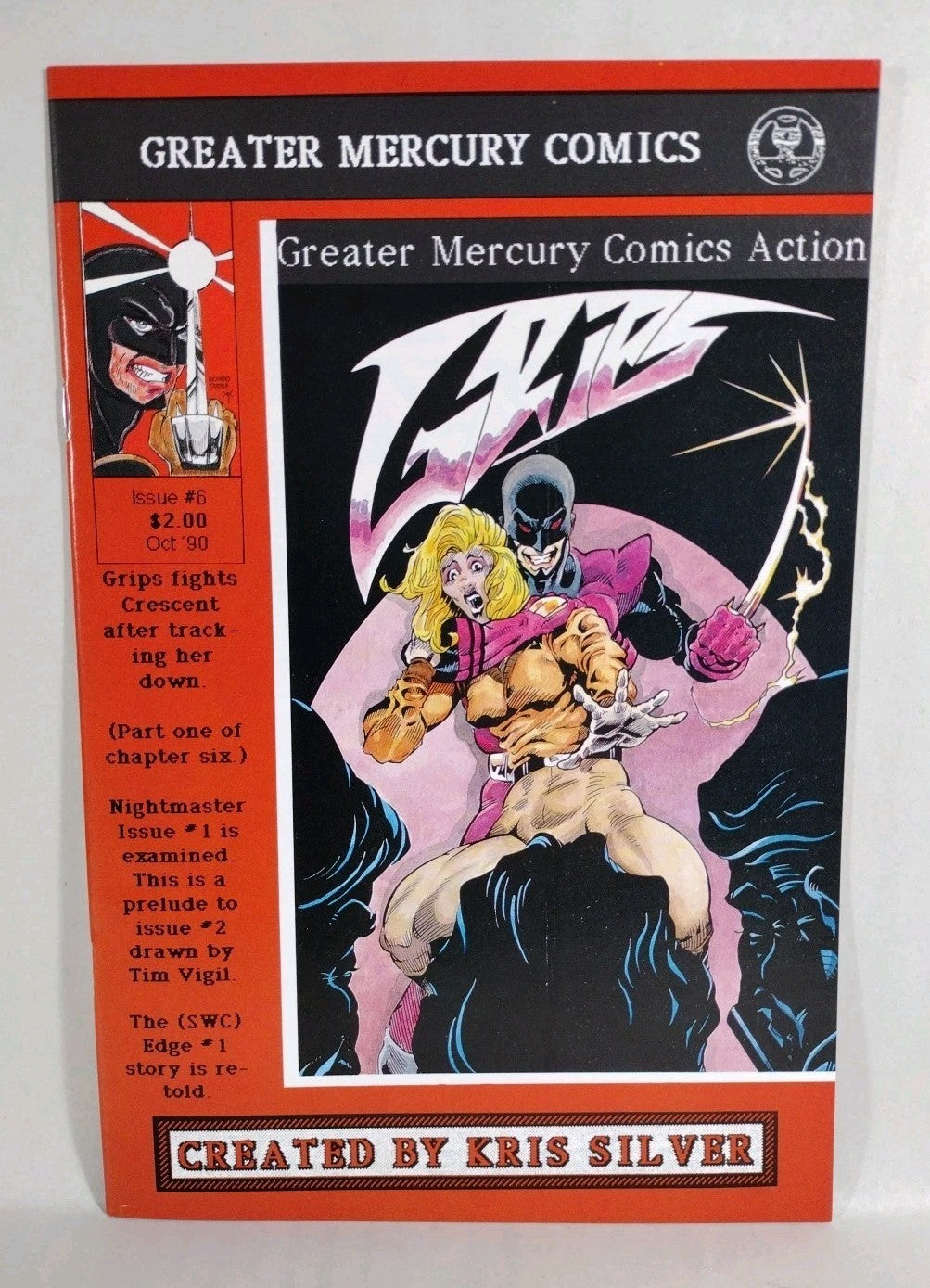 Greater Mercury Comics Action 6 (1990) featuring Grips 1st Night Master Edge GMC