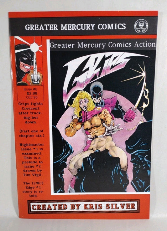 Greater Mercury Comics Action 6 (1990) featuring Grips 1st Night Master Edge GMC