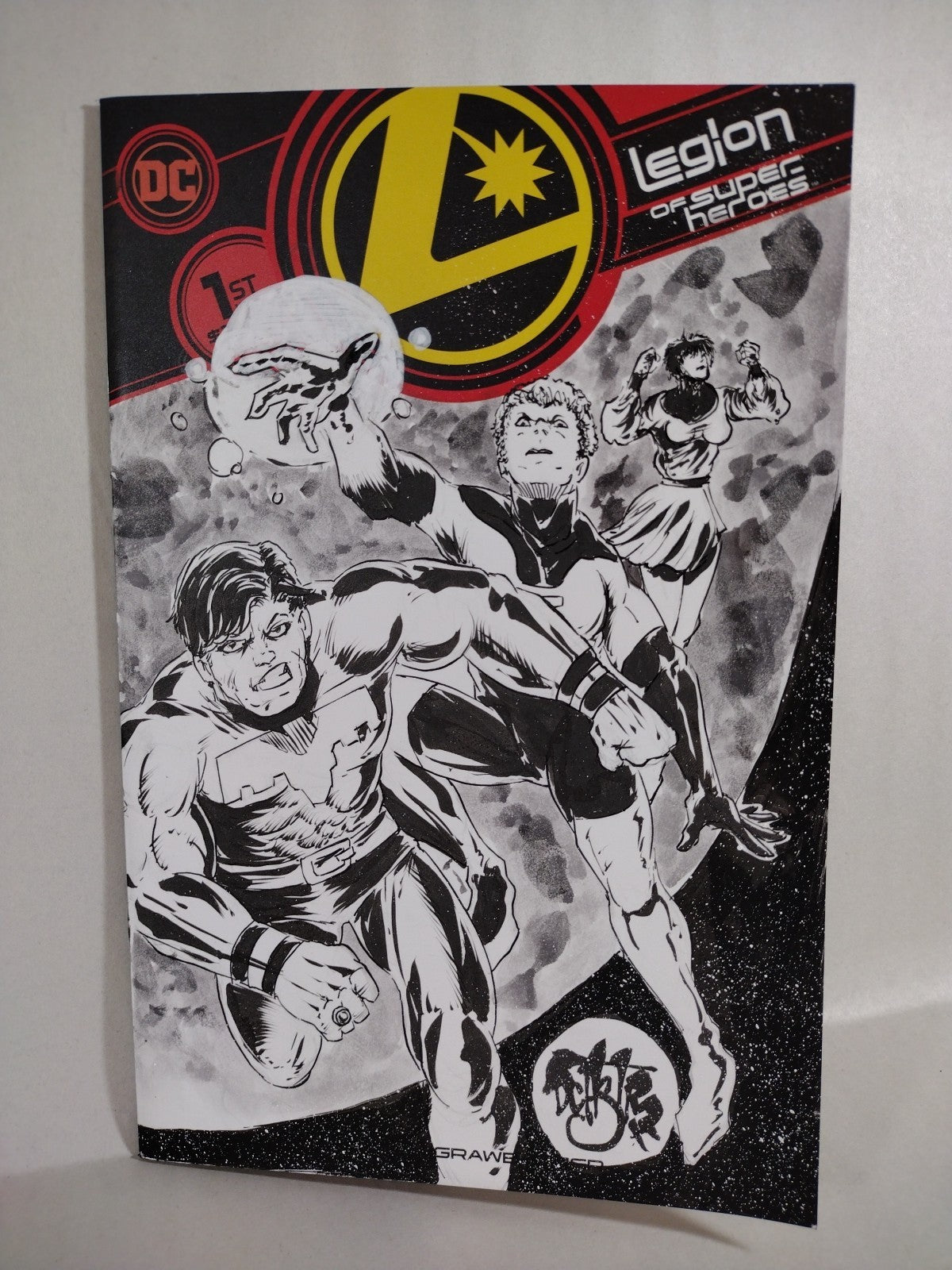 Legion Of Superheroes #1 (2020) DC Sketch Var Comic Cover W Original DCastr Art