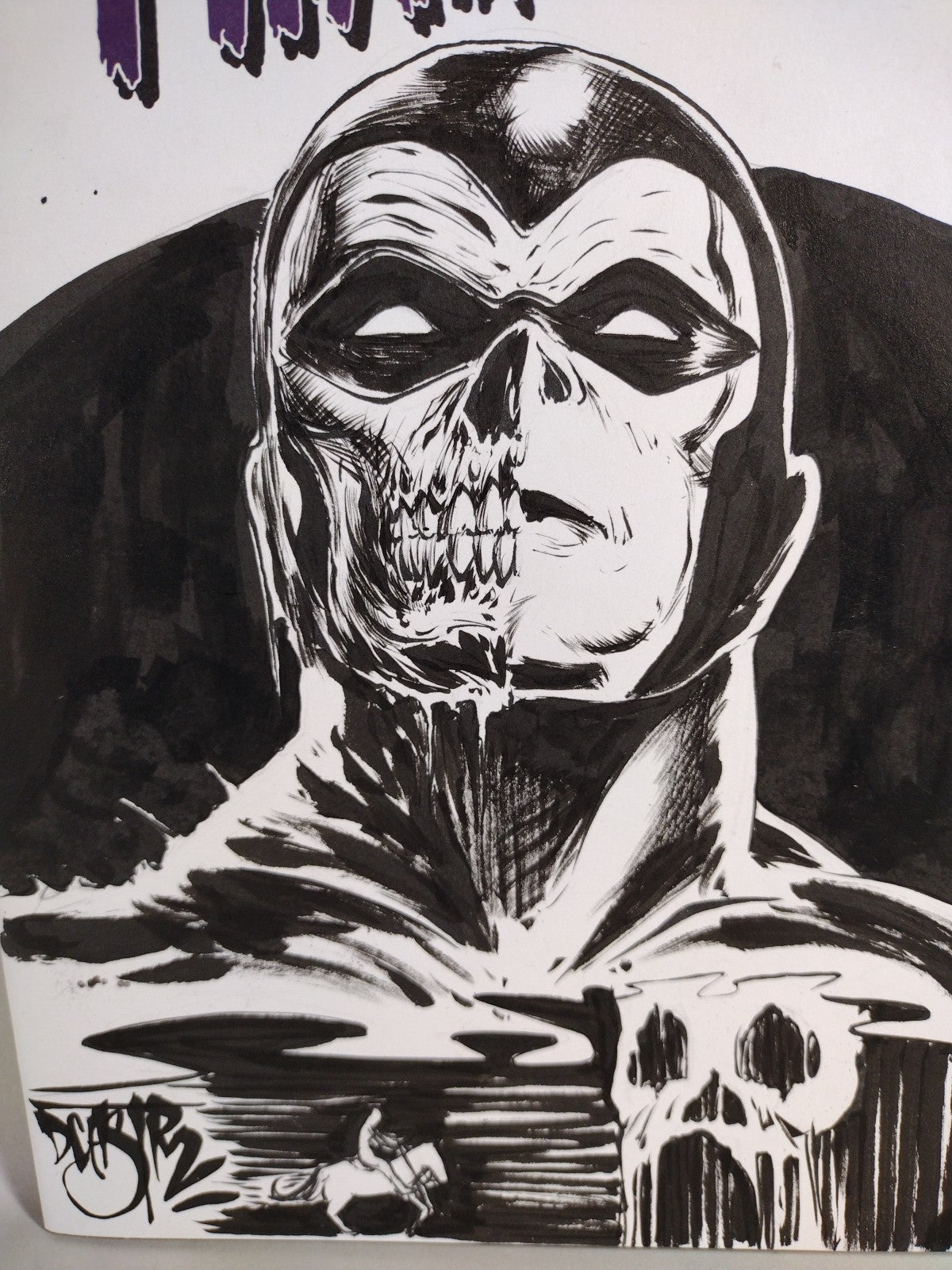 Phantom #1 (2025) Mad Cave Sketch Cover Variant Comic W Original Dave Castr Art