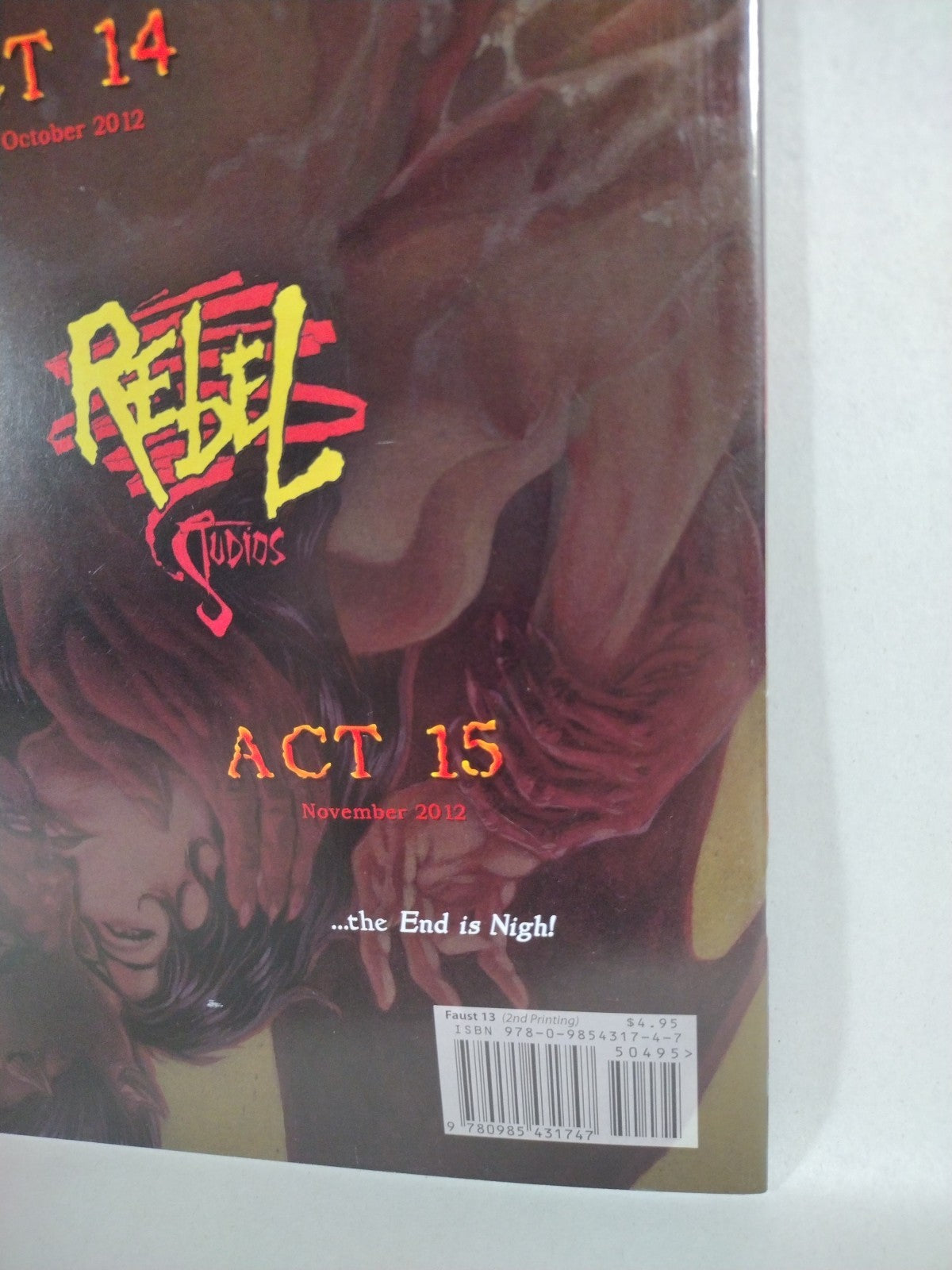 FAUST LOVE OF THE DAMNED Act 13 (2005) Rebel Comic 2nd Print 2x Signed Vigil NM
