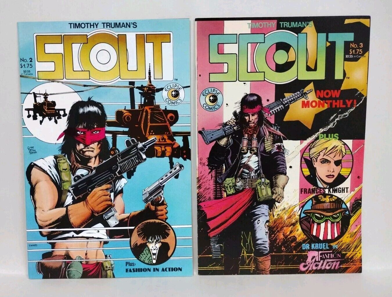 Scout (1985) Eclipse Comic Set Lot #2 3 4 5 6 7 Tim Truman Fashion In Action