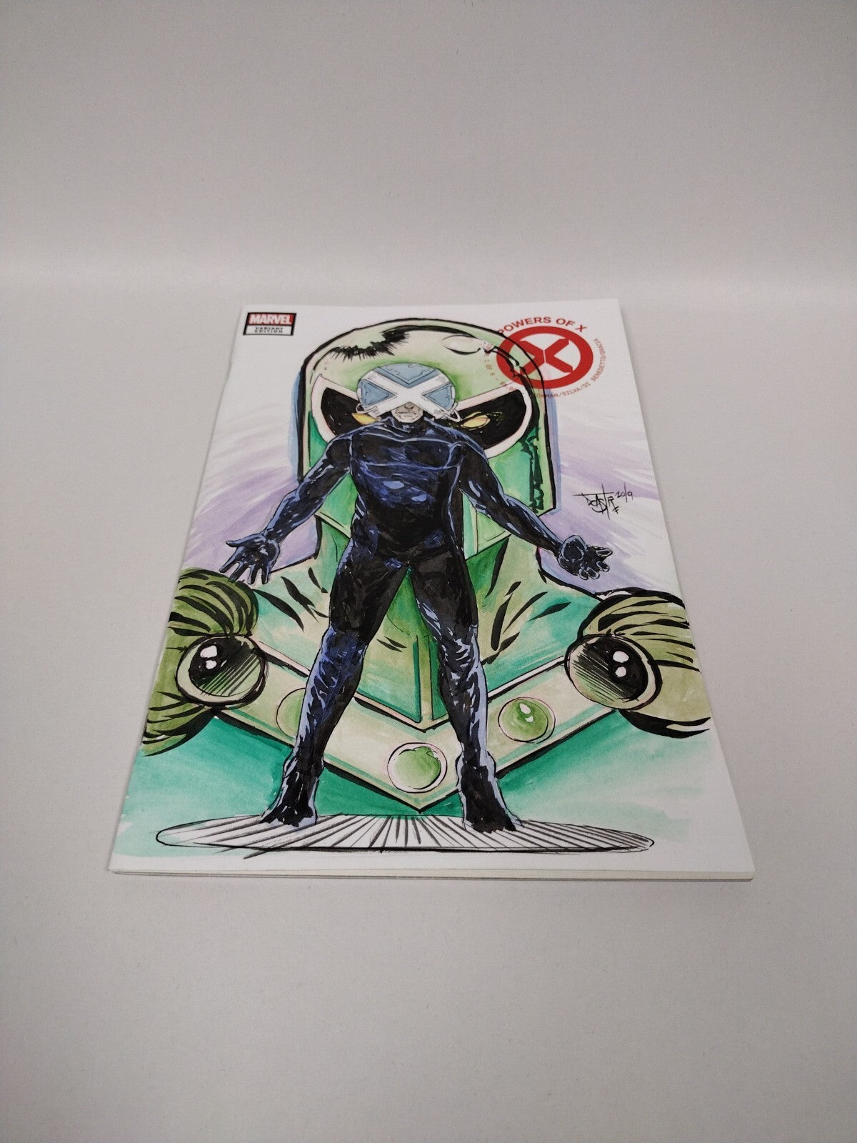 Powers of X #1 (2019) Marvel Sketch Cover Variant Comic w Original Art DCastr 