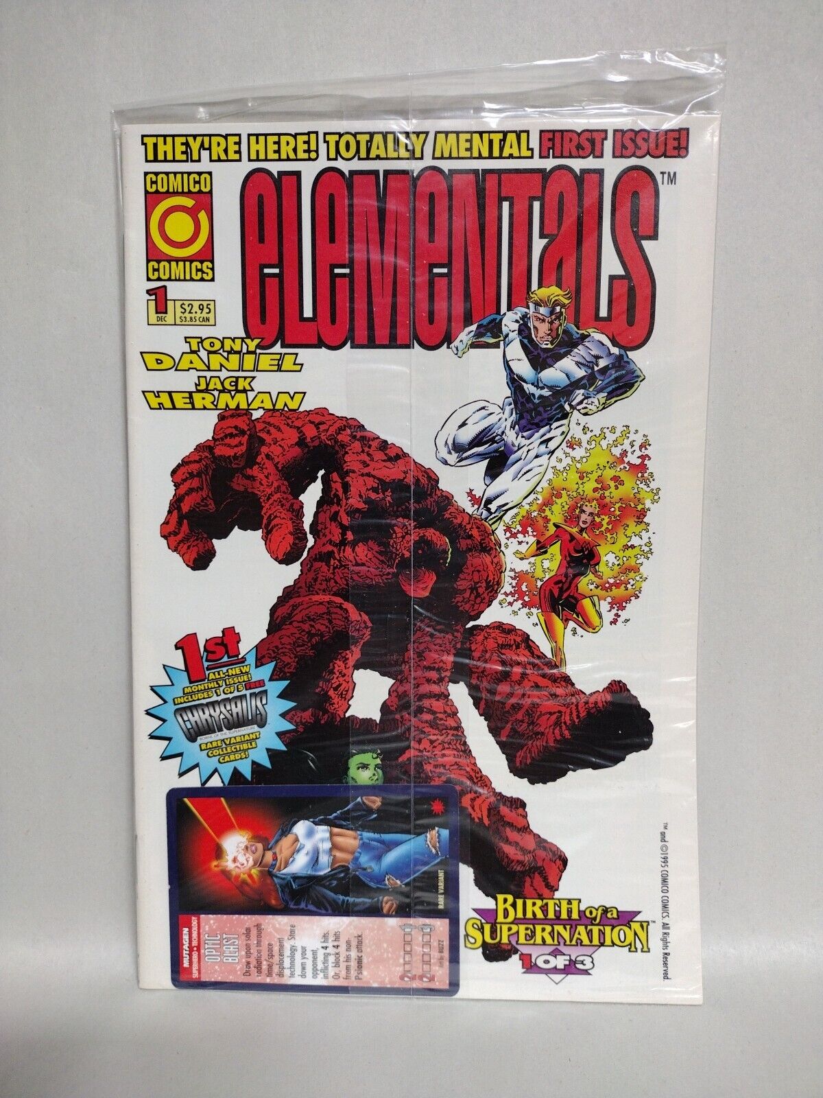 Elementals #1 2 (1996) Comico Birth Of A Supernation Tony Daniel Comic Set VF-NM