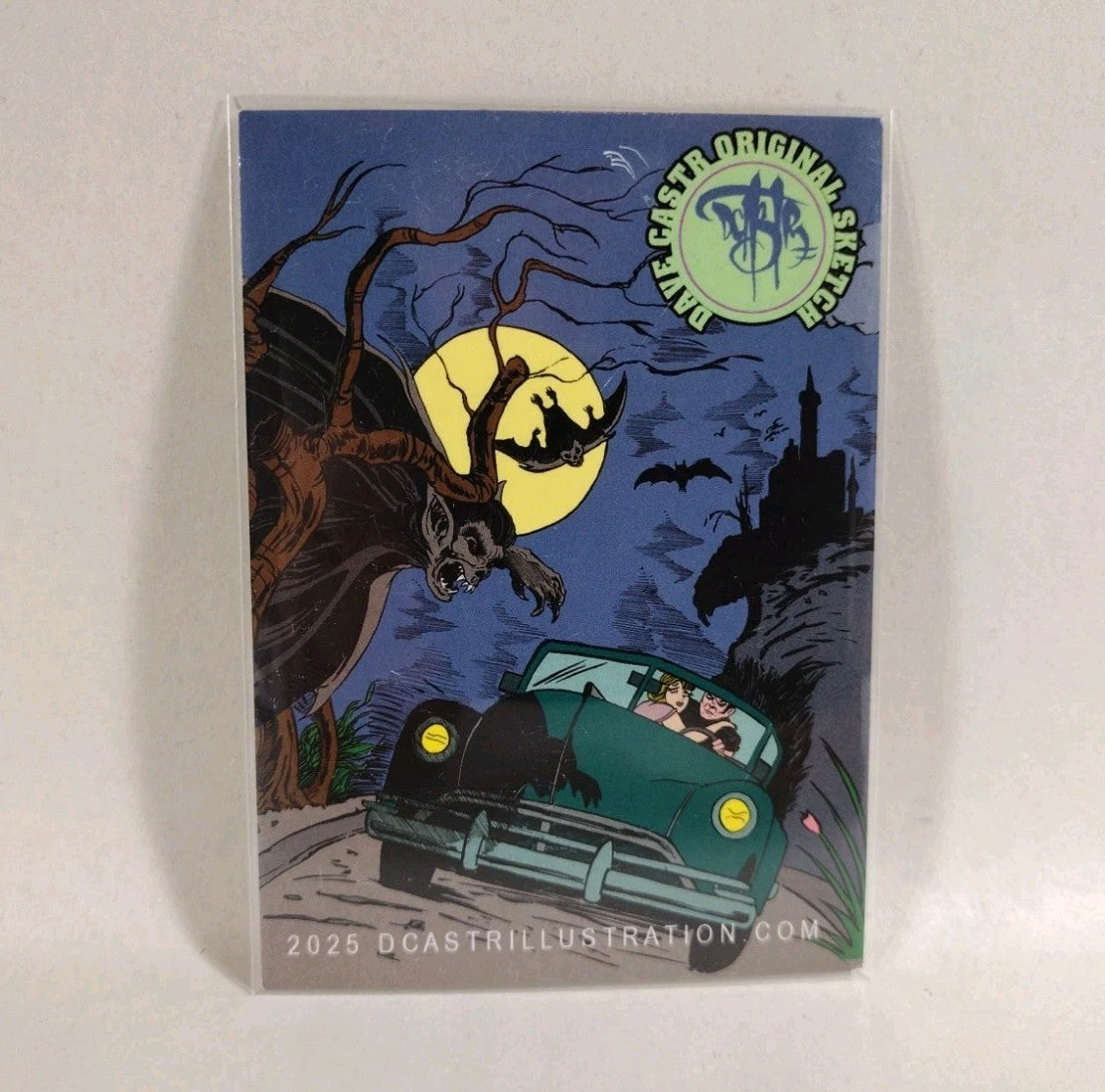 Dave Castr Crusin (2025) OAC Sketch Card W Original Pokemon Alakazam Art