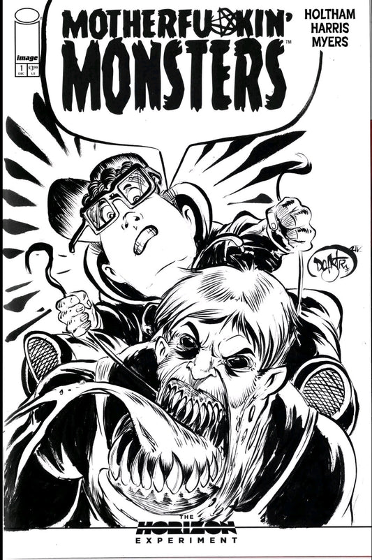 Mother Fu*kin Monsters #1 Image Comic Sketch Variant W Original DCastr Art