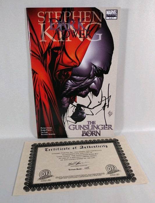 Dark Tower Gunslinger Born #2 (2007) Marvel Comic Signed Jae Lee DF COA 45/300