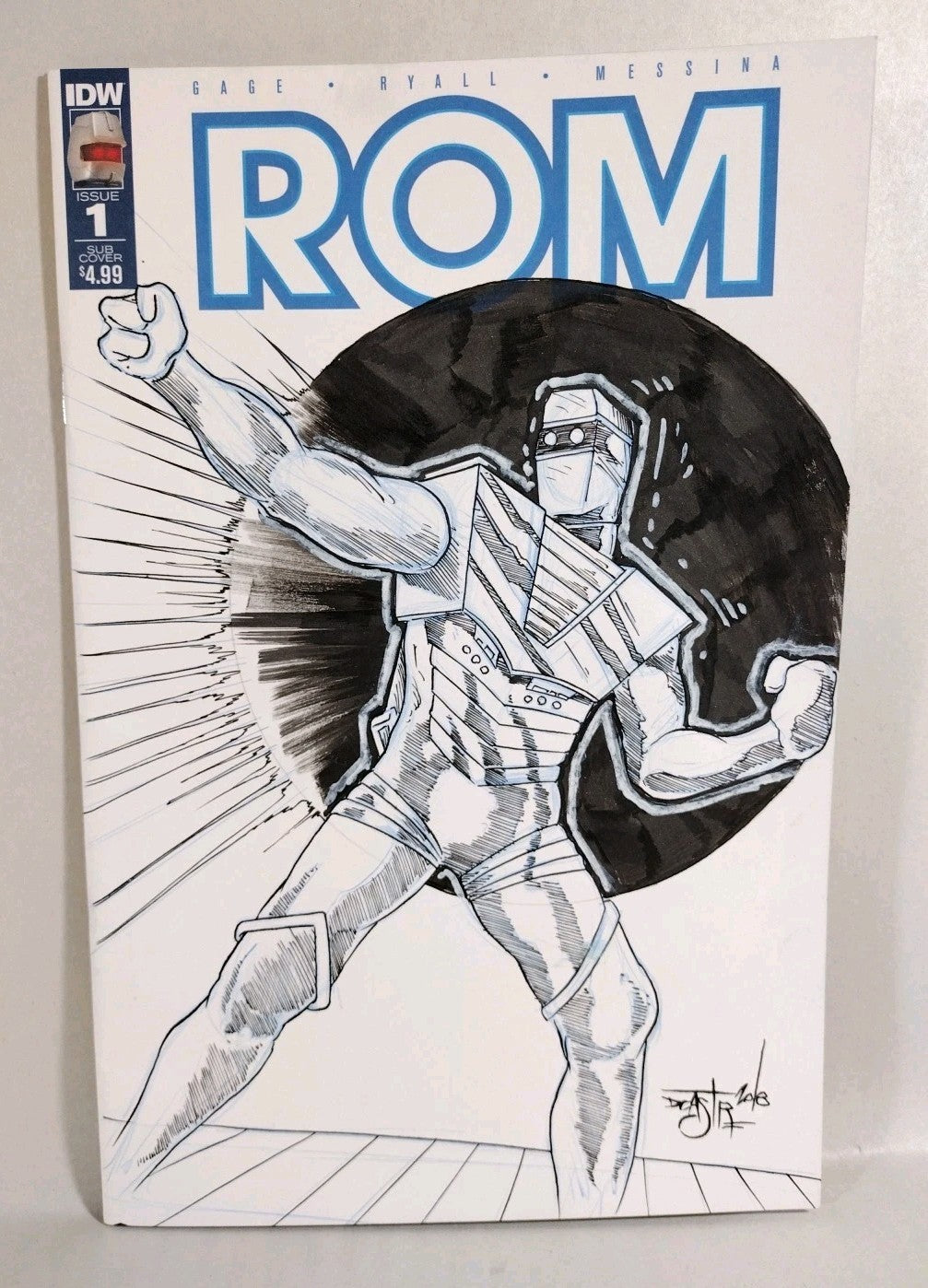 ROM #1 Facsimile Edition (2023) Marvel Sketch Variant W Original Dave Castr Art 
