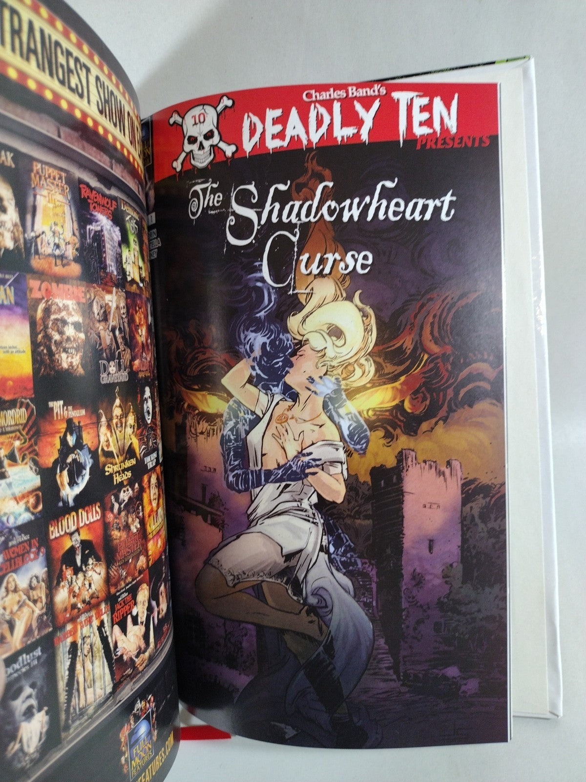 Full Moon Comix Library Edition Custom Bound Comic Hardcover ARG 165 Deadly Ten