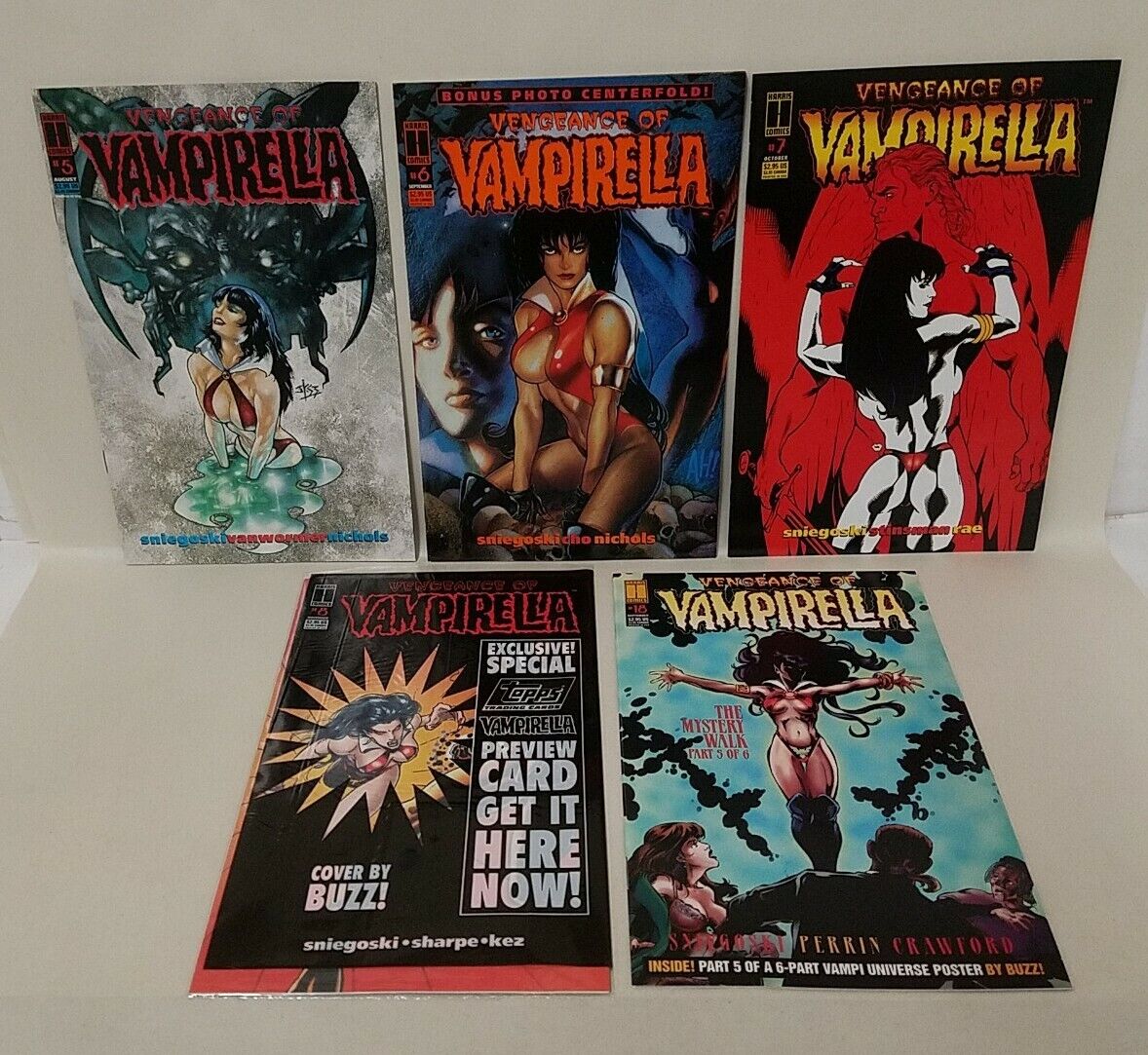 Vengeance Of Vampirella (1994) Harris Comic Lot #5 6 7 8 18 Tom Sniegoski