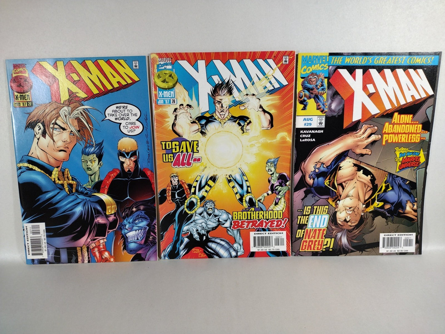 X-Man (1995) Marvel Comic Lot Of 29 5-10 17 21-24 26-38 52 54 57 Flashback+ F-NM