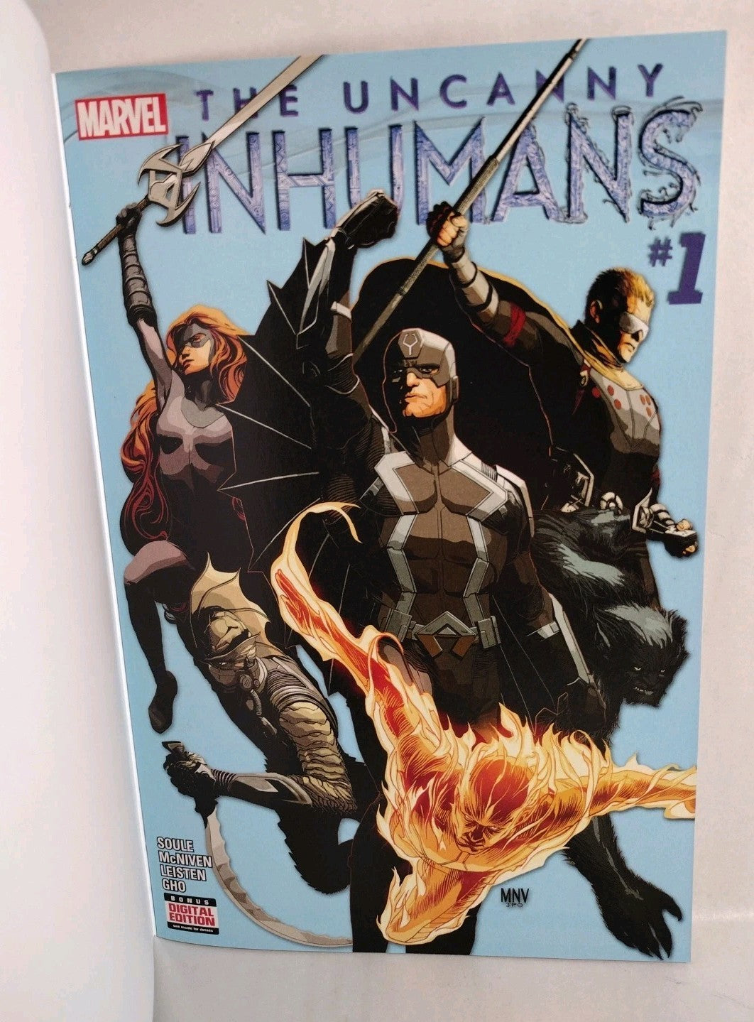 Uncanny Inhumans #1 (2015) Marvel Comic Blank Sketch Variant Cover NM