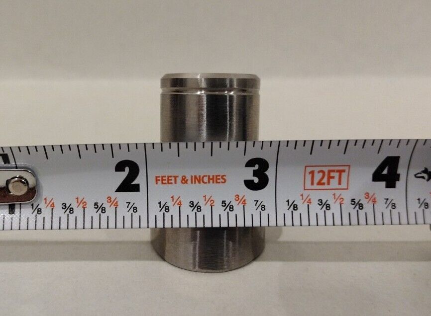 Lot Of 2 Custom Men's Ring Holder Displays Solid Brushed Steel