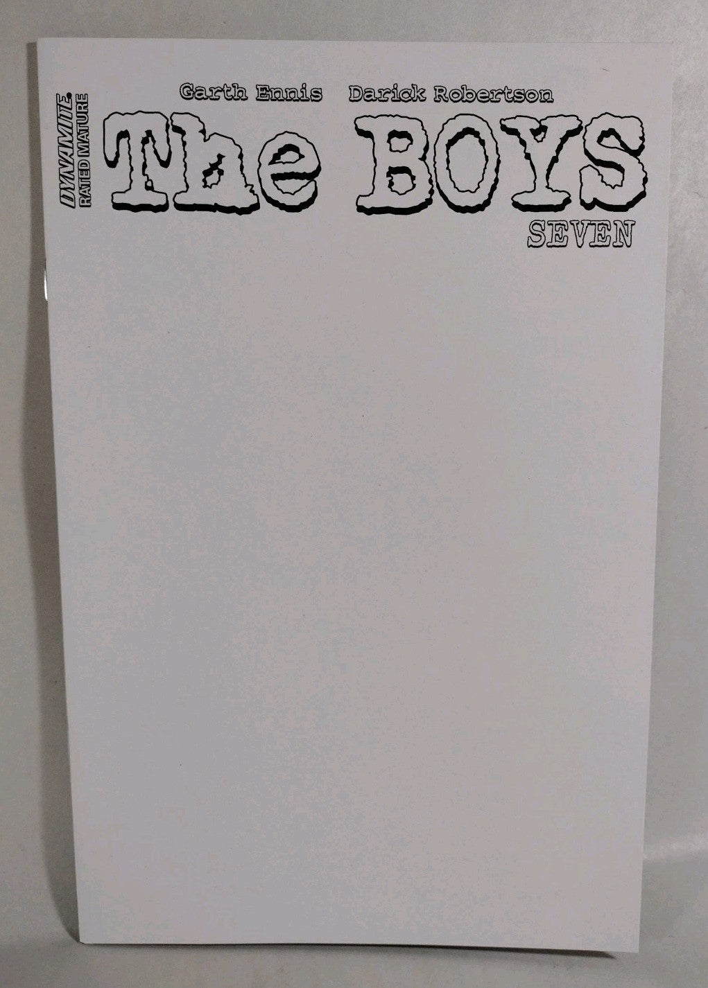 The Boys #7 (2023) Dynamite Comic Blank Sketch Variant Cover New NM