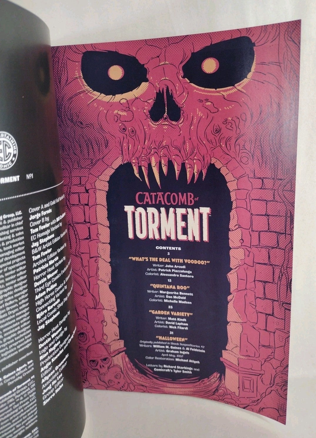 Catacomb Of Torment 1 (2025) Oni EC Comic Sketch Cover Var W Original DCastr Art