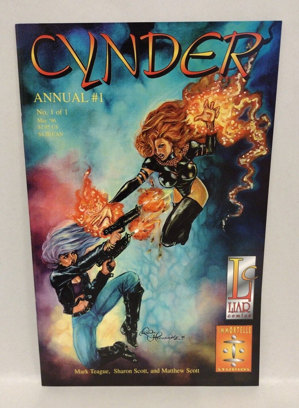 Cynder (1994) Immortelle Comic Set #1 2 Annual #1 +Variant David Linda Hernandez