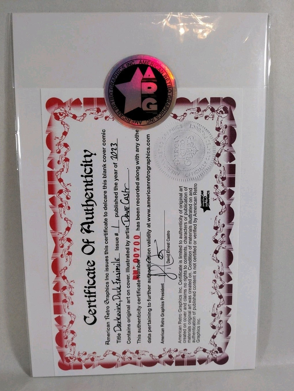 Darkwing Duck Facsimile 1 Dynamite Comic 2023 Sketch Cover W Original DCastr Art