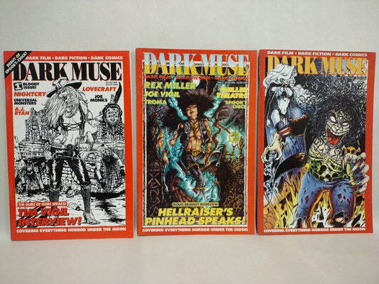 Dark Muse Magazine (1995) Lot Set #1 2 3 Horror Comic Evil Ernie Tim Vigil