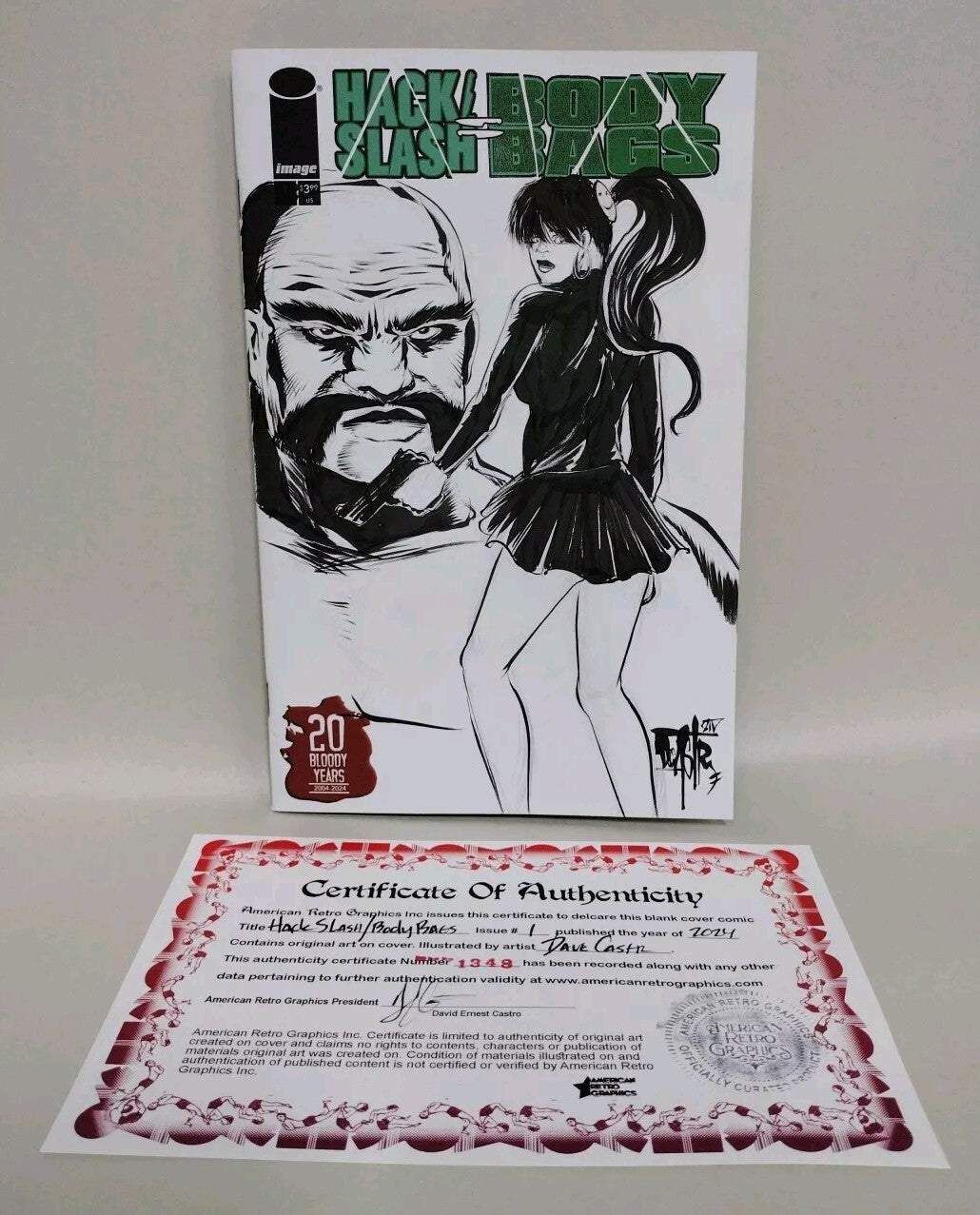 Hack Slash Body Bags #1 (2024) Sketch Cover Comic W Original Dave