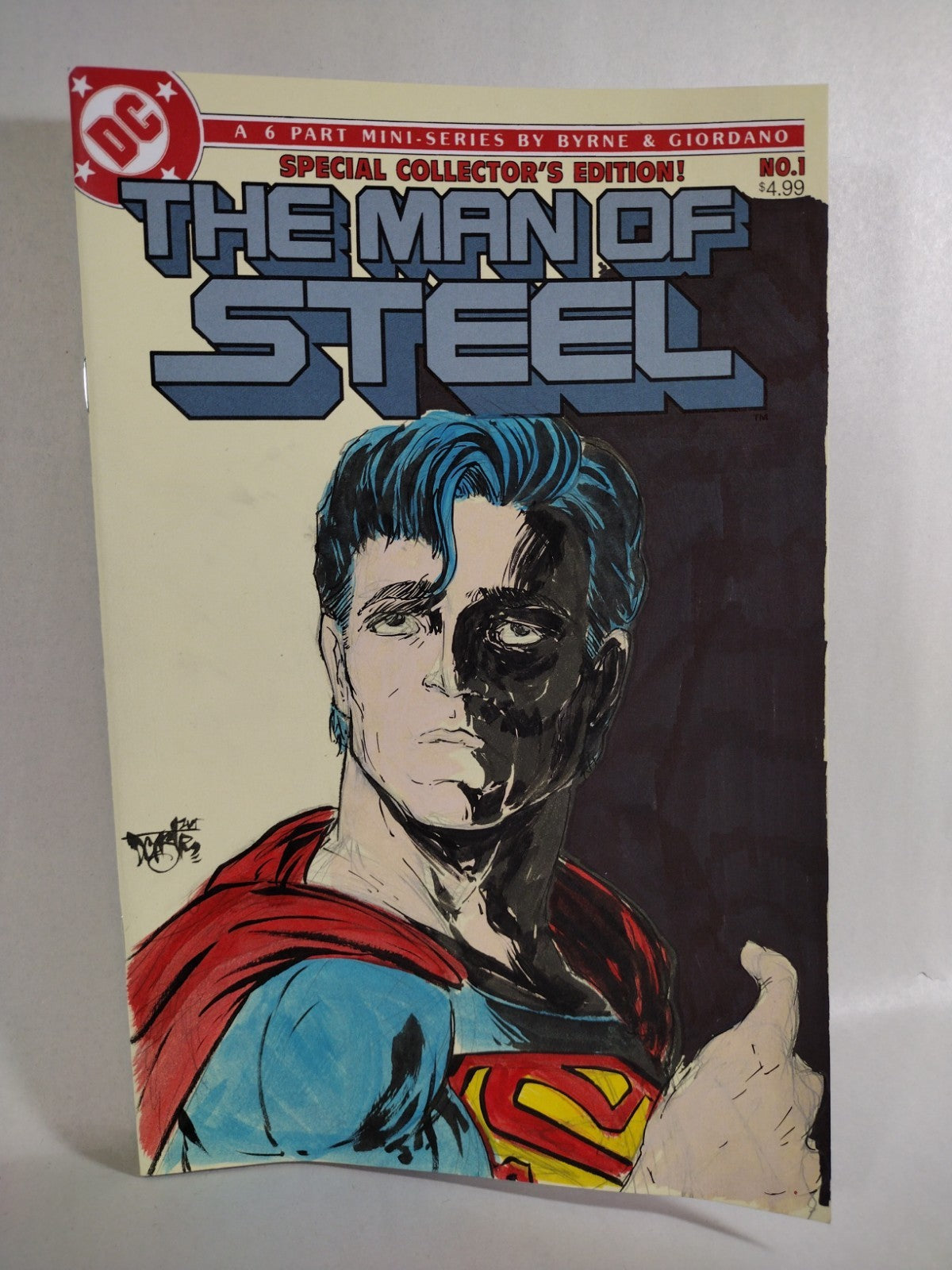 Man Of Steel 1 DC Comic 2026 Facsimile Ed Sketch Cvr Var W Original DCastr Art