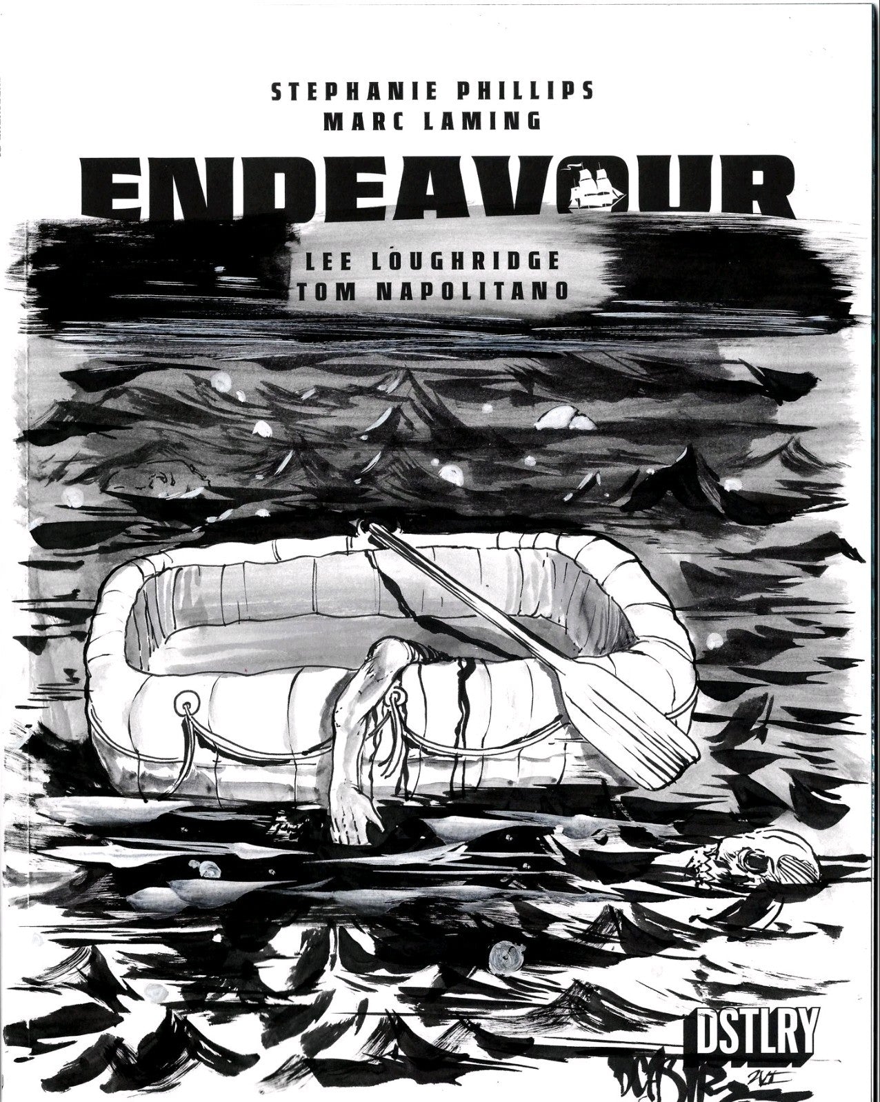 Endeavor #1 (2025) DSTLRY Sketch Cover Comic W Orignal Dave Castr Art ARG COA