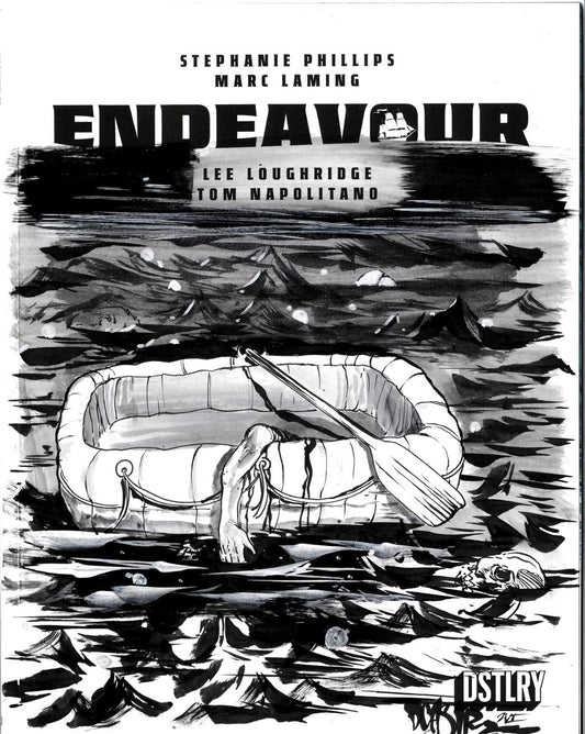Endeavor #1 (2025) DSTLRY Sketch Cover Comic W Orignal Dave Castr Art ARG COA