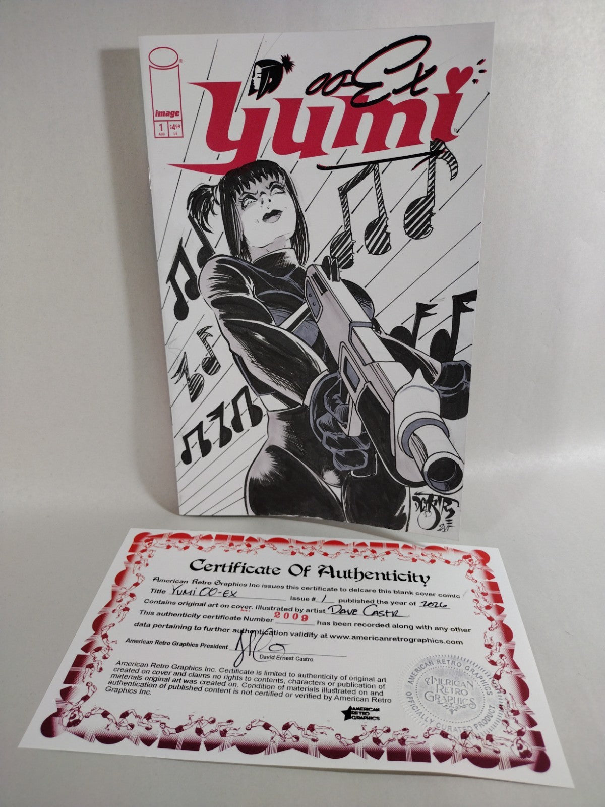Yumi 00-EX #1 (2026) Image Comic Sketch Cover Variant W Original Dave Castr Art