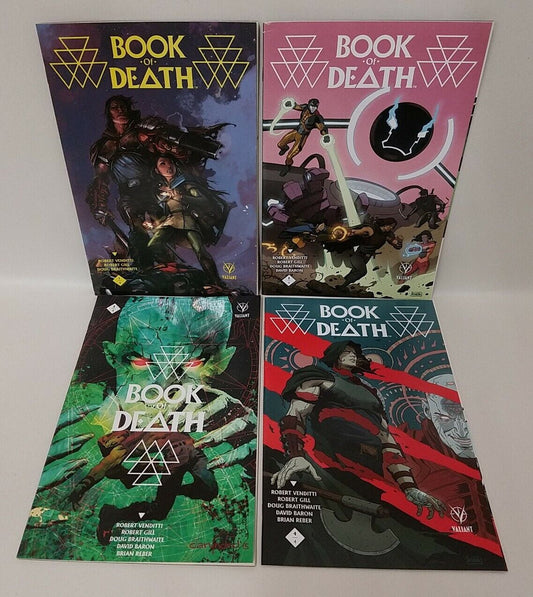 Book of Death (2015) #1 2 3 4 Valiant Comic Set Robert Venditti Gill