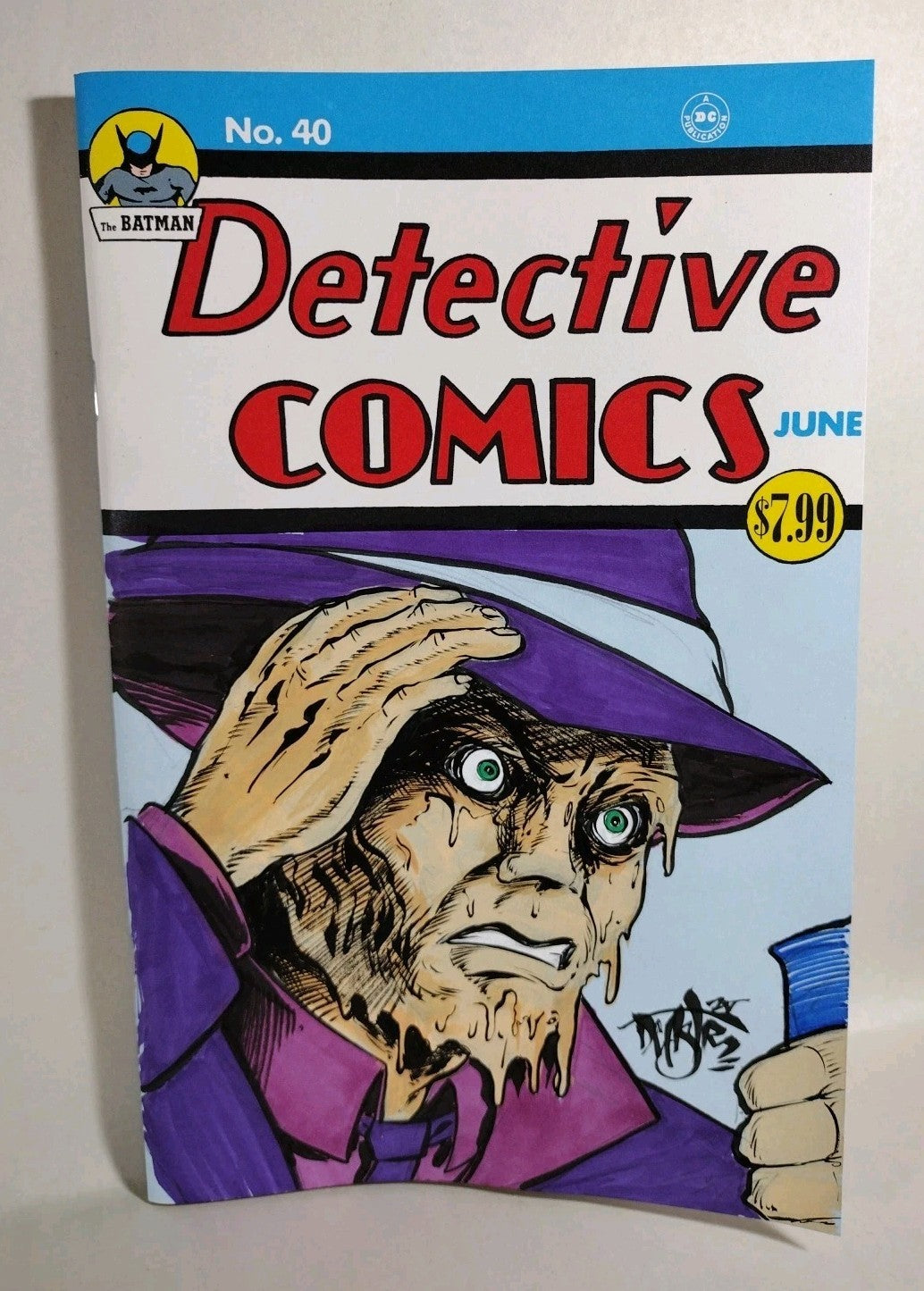 Detective Comics #40 (2025) DC Sketch Cover Variant W Original Dave Castr Art
