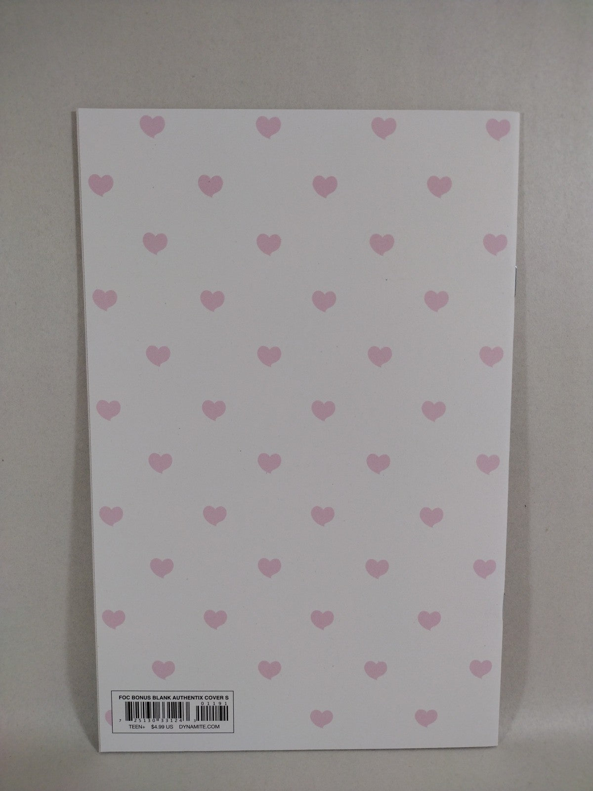 Bettie Page #1 (2023) Dynamite Vol 6 Comic Heart Blank Sketch Variant Cover S NM