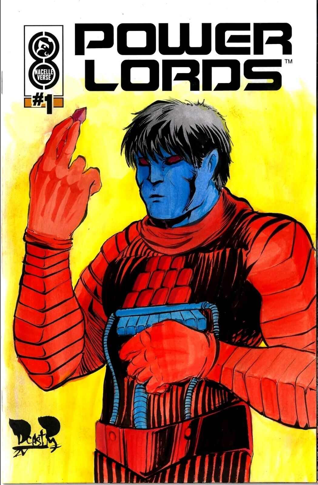 Power Lords #1 (2025) Oni Nacelleverse Sketch Cover W Original Dave Castr Art