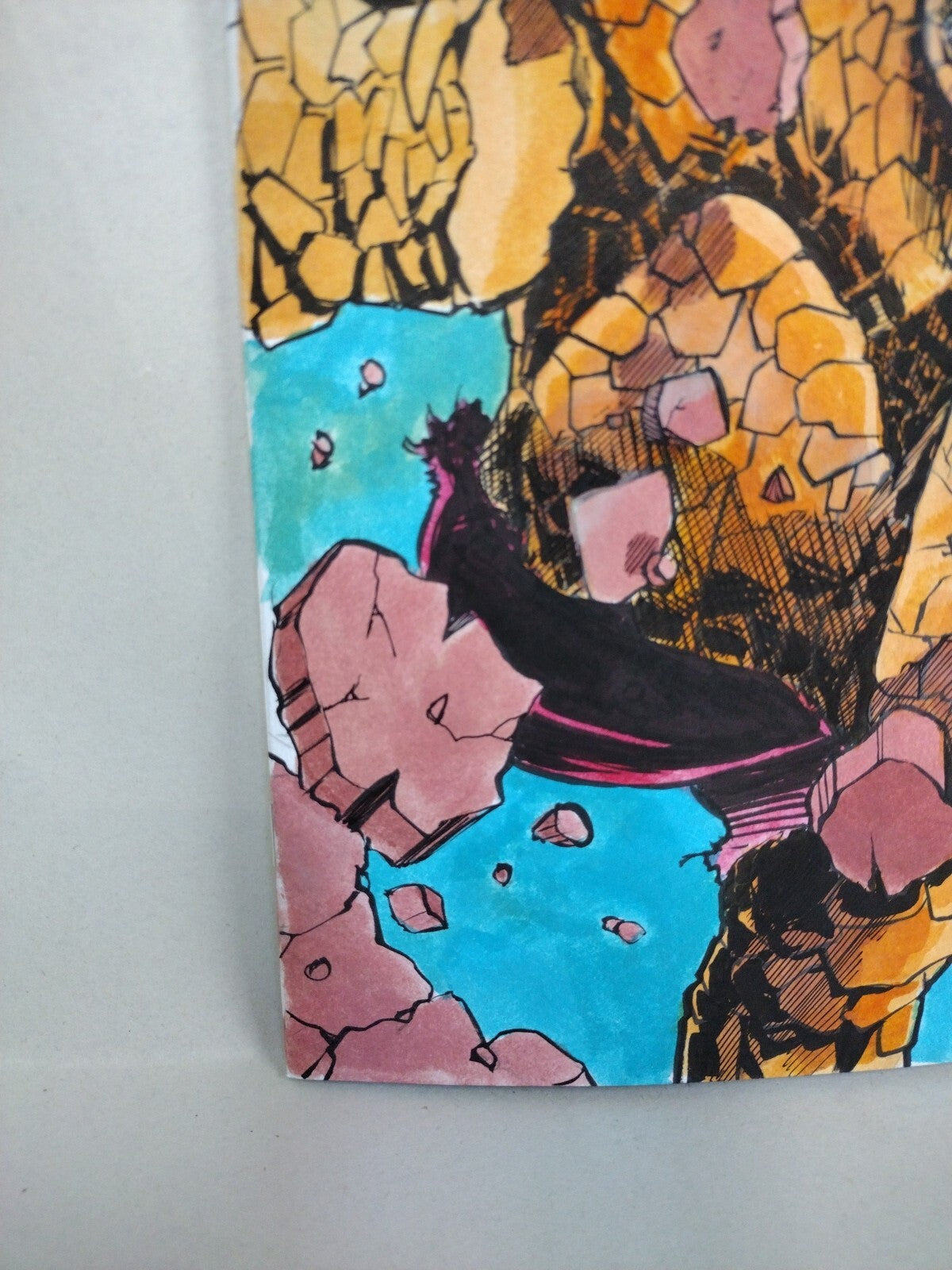 Fantastic Four 1 Marvel Comic 2025 Facsimile Sketch Cover W Original DCastr Art